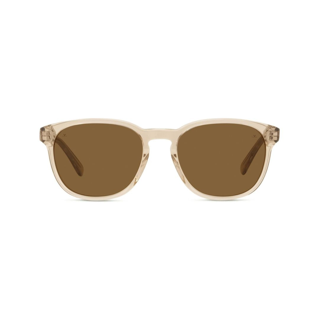 Vuarnet Vu40011i Translucent Beige Square Sunglasses With Brown Lenses