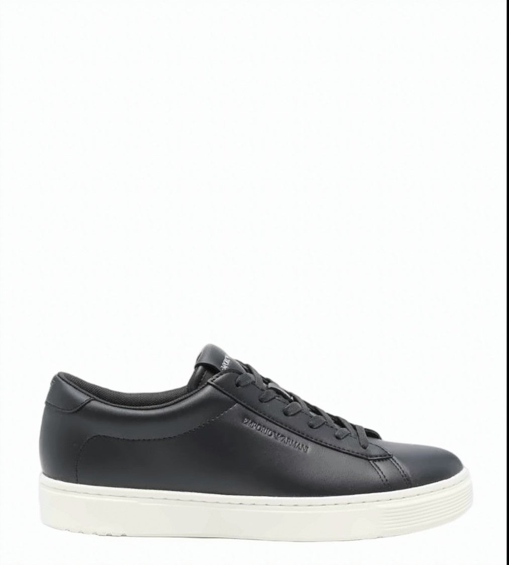 Emporio Armani Blue Lace Up Sneakers