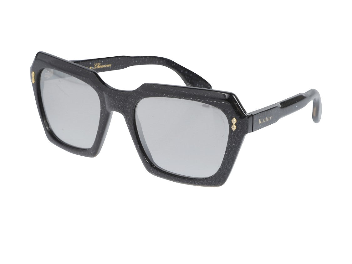 Kador Black Klara Glamour Oversized Square Sunglasses