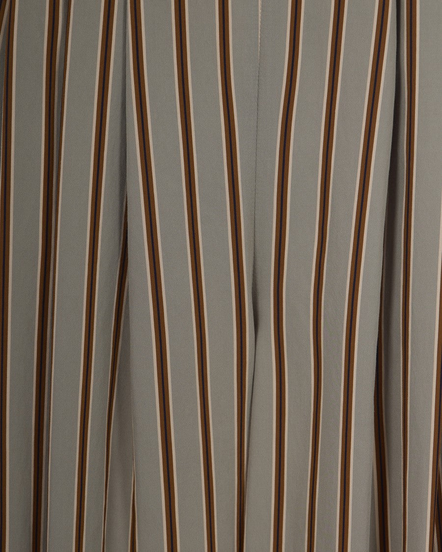 Liu Jo Flowing Wide Leg Trousers With Striped Design And Elastic Waistband