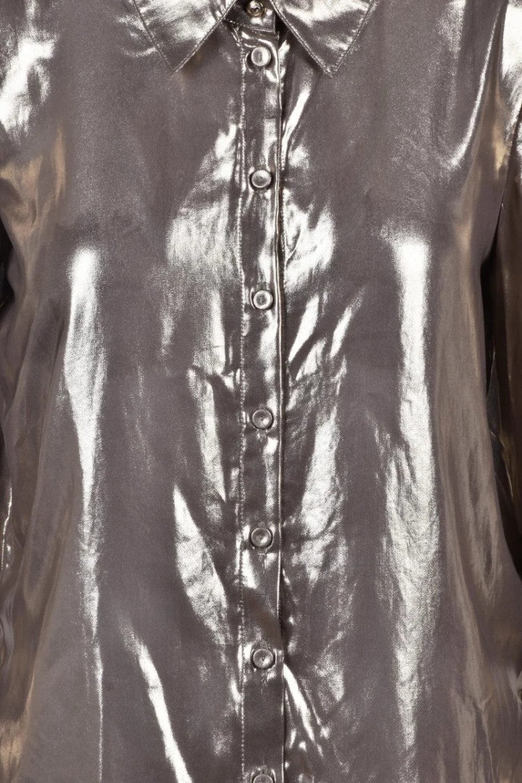 Patrizia Pepe Lurex Shirt - Gold