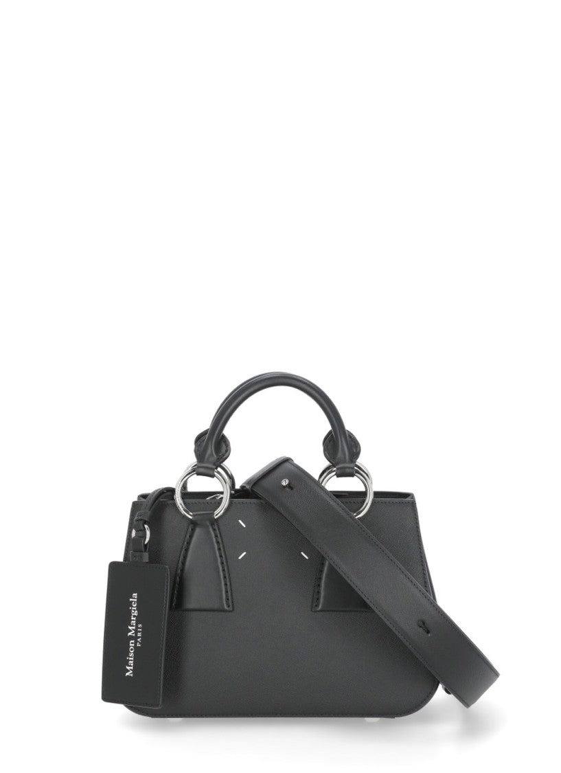 Maison Margiela Smooth Leather Shoulder Bag With Adjustable Strap