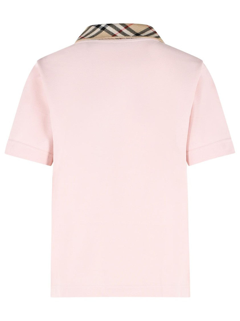 Burberry 'Imogen' Pink Cotton Polo Shirt