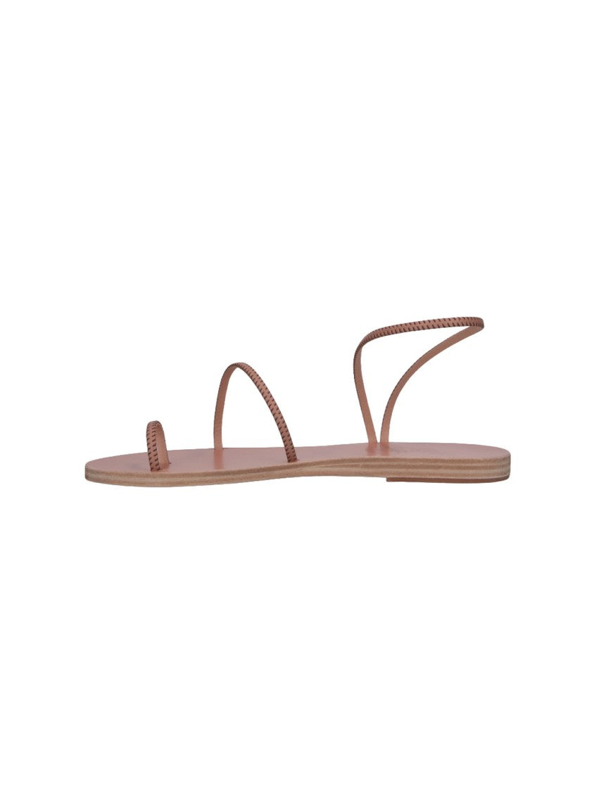Ancient Greek Sandals Brown Eleftheria Braided Strap Leather Sandals