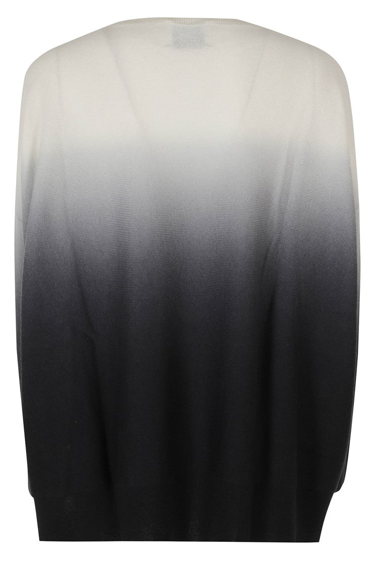 Kujten Jessy Dye Gradient Side Slit Cashmere Sweater