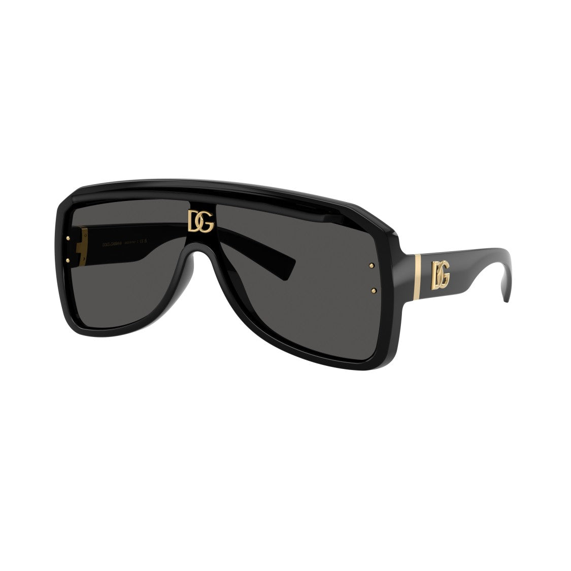 Dolce & Gabbana 0Dg6205 Oversized Rectangular Sunglasses With Gold Accents