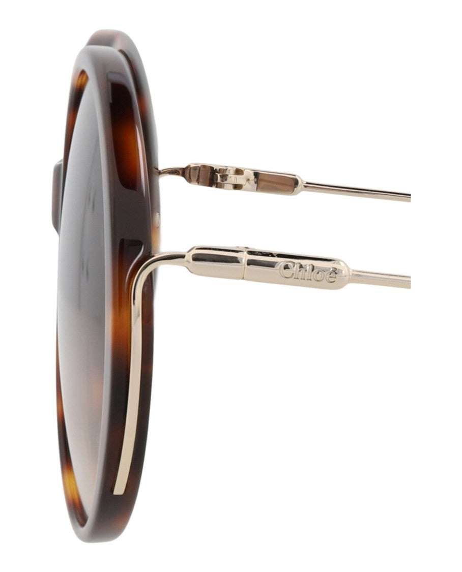 Chloé Round-Frame Recycled Acetate Sunglasses
