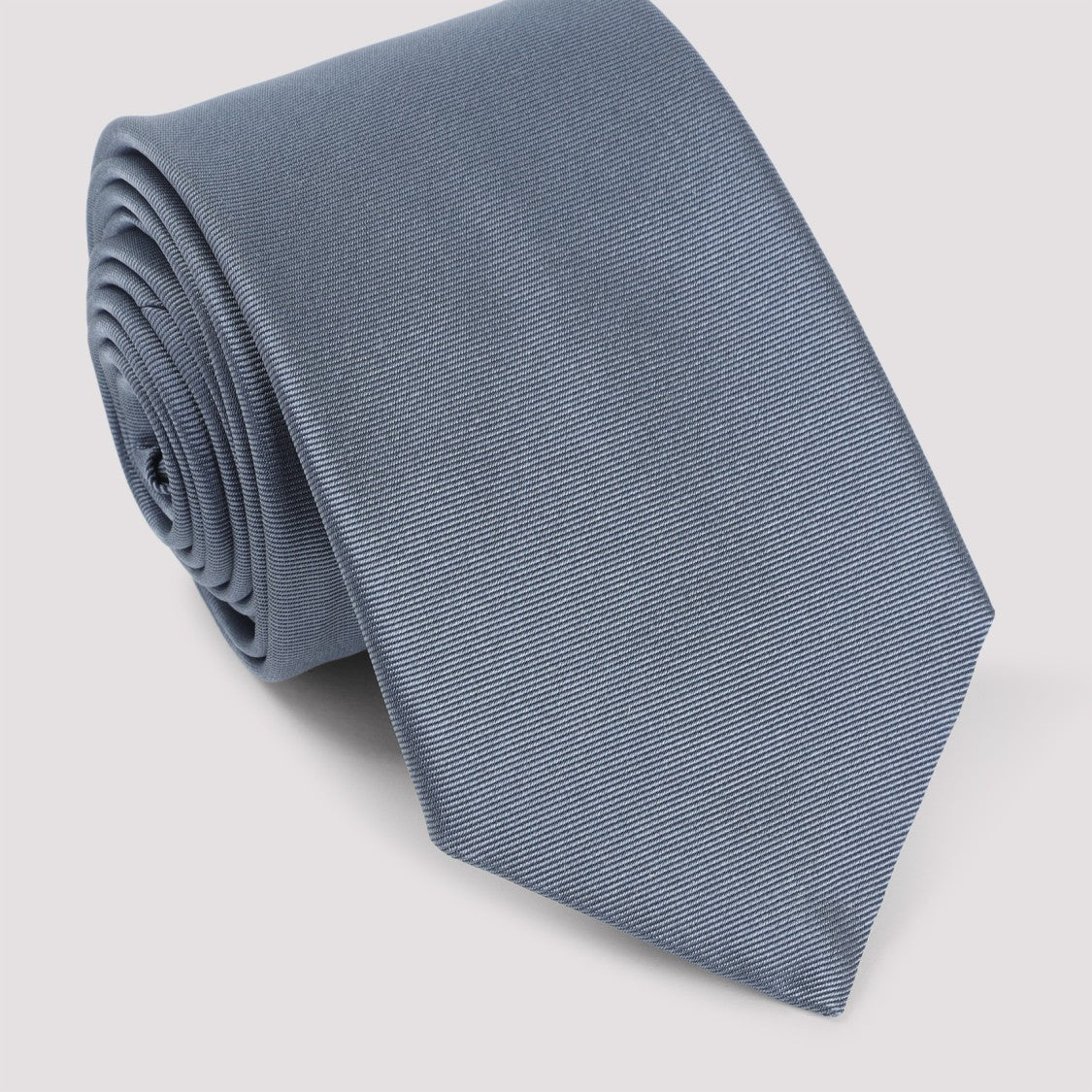 Giorgio Armani Silk Tie In Elegant Grey Shade