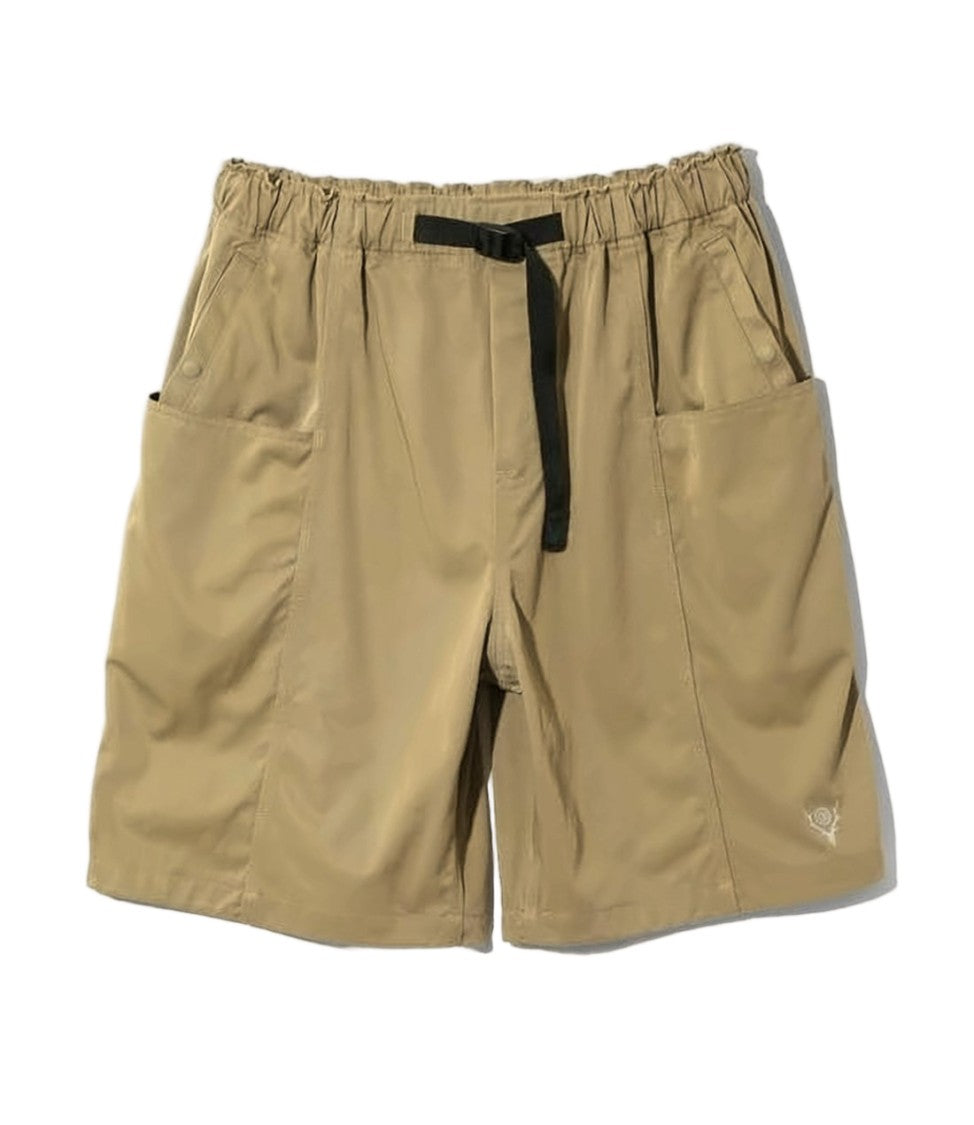 South2 West8 Relaxed Fit Brown Nylon Shorts