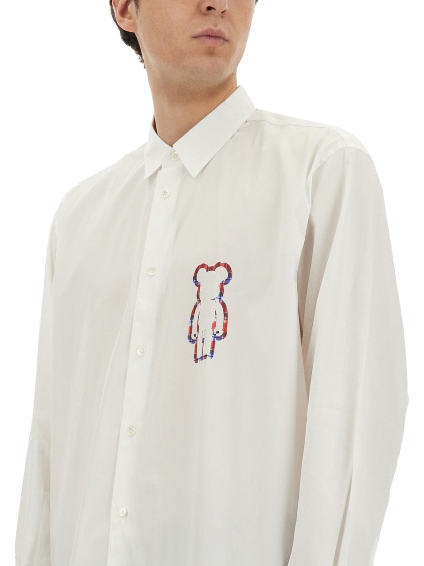 Comme Des Garçons White Poplin Shirt