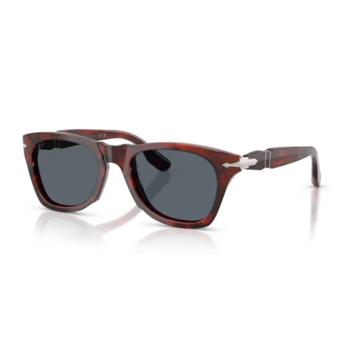 Persol Havana Rosso Po8001s Acetate Phantos Sunglasses