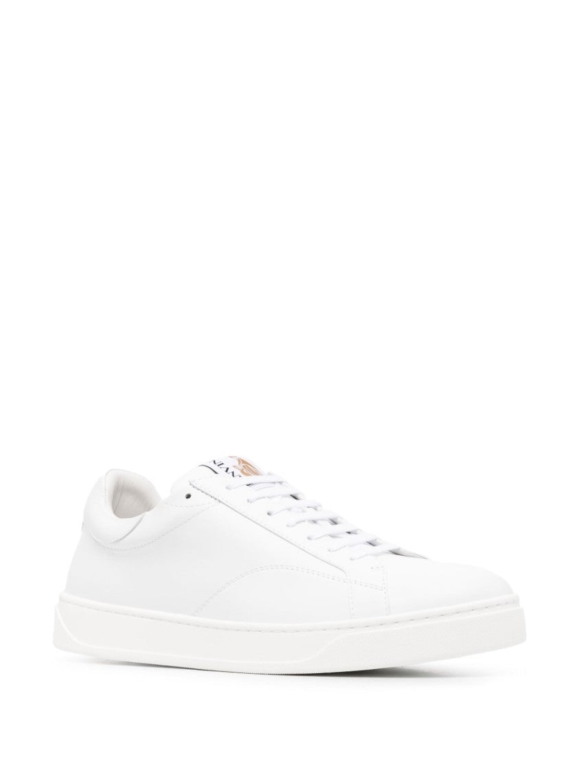 Lanvin Low-Top White Calf Leather Trainers