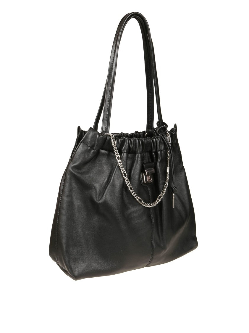 Marc Jacobs Structured Black Handbag With Clean Lines
