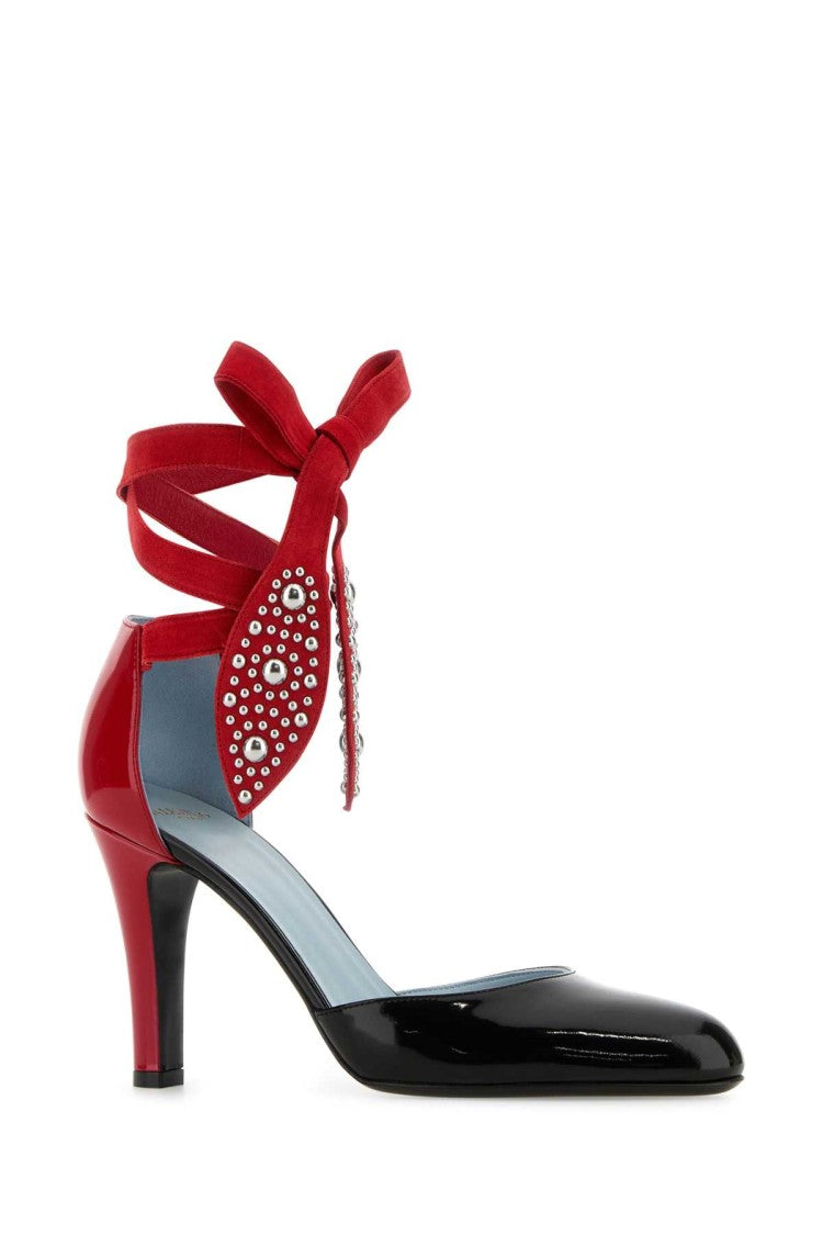 Valentino Garavani Two-Tone Leather Foliefoliage Pumps