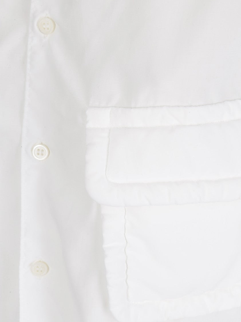 Comme Des Garçons Tailored Fit Blouse With Button-Down Front And Long Sleeves