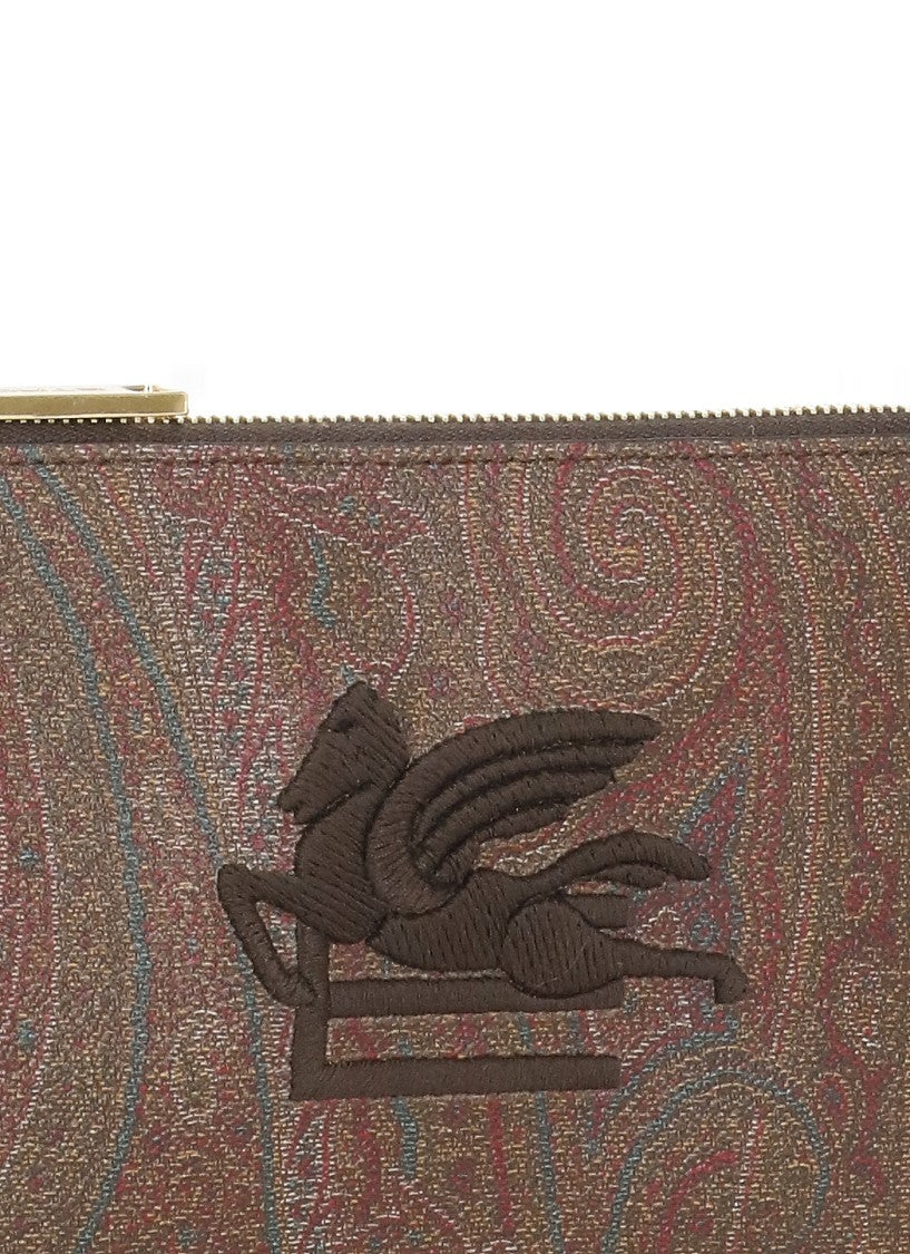Etro Paisley Pochette With Pegaso Logo