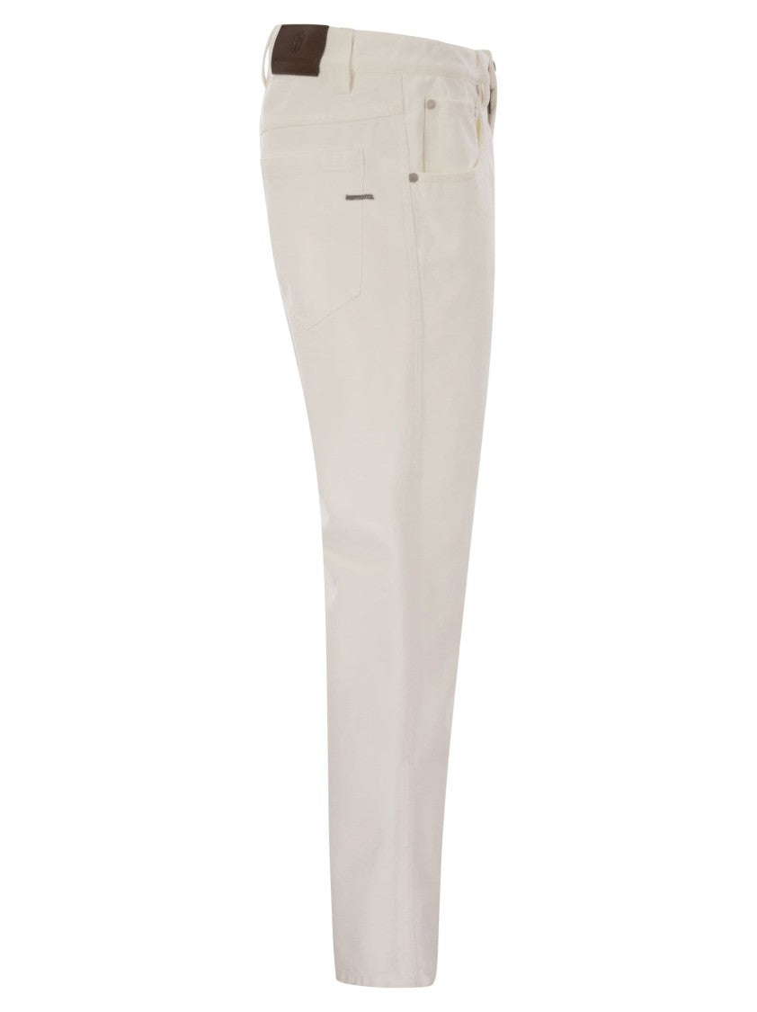 Brunello Cucinelli Cotton 5-Pocket Trousers