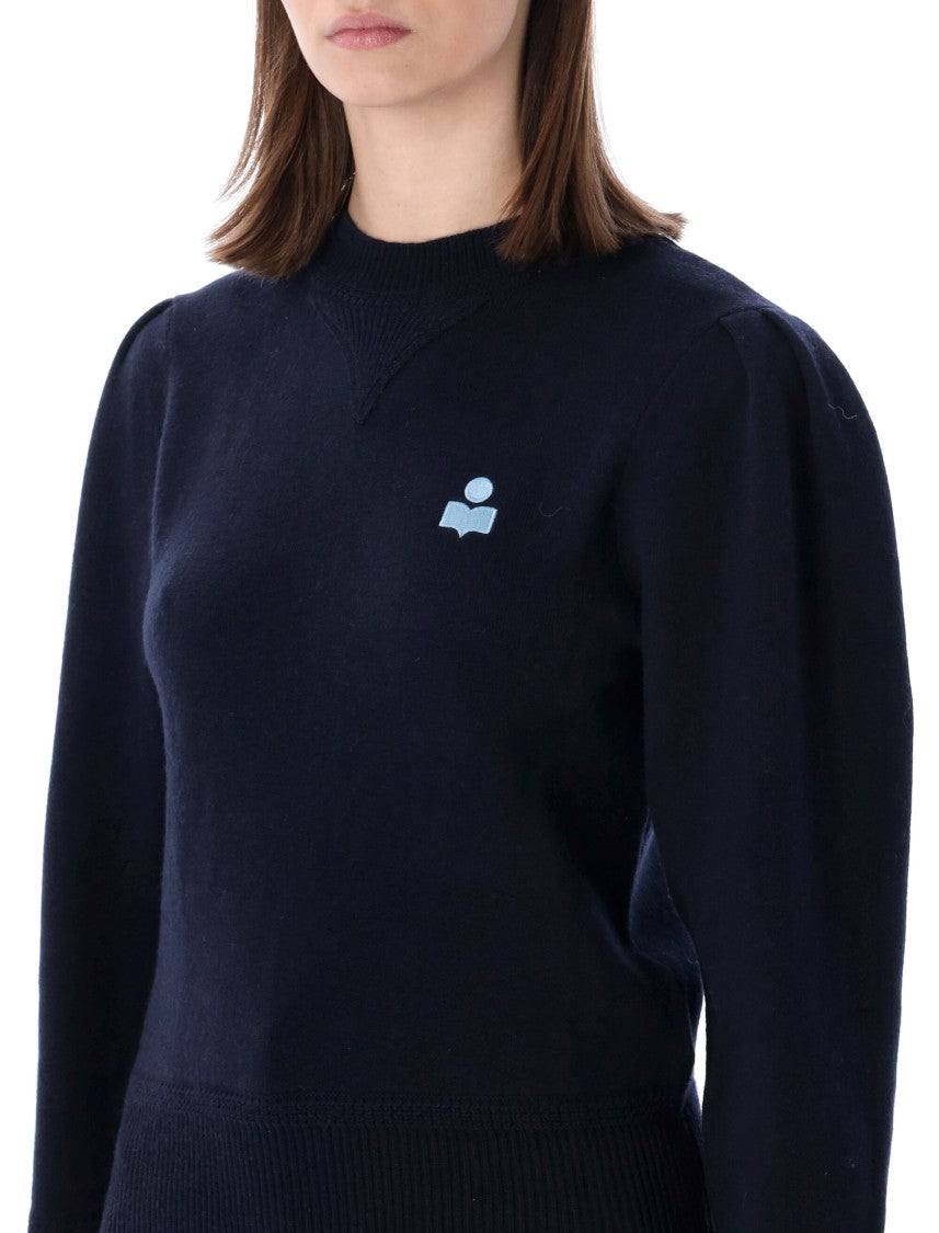 Isabel Marant Étoile Kelaya Wool-Blend Puff-Sleeve Sweater
