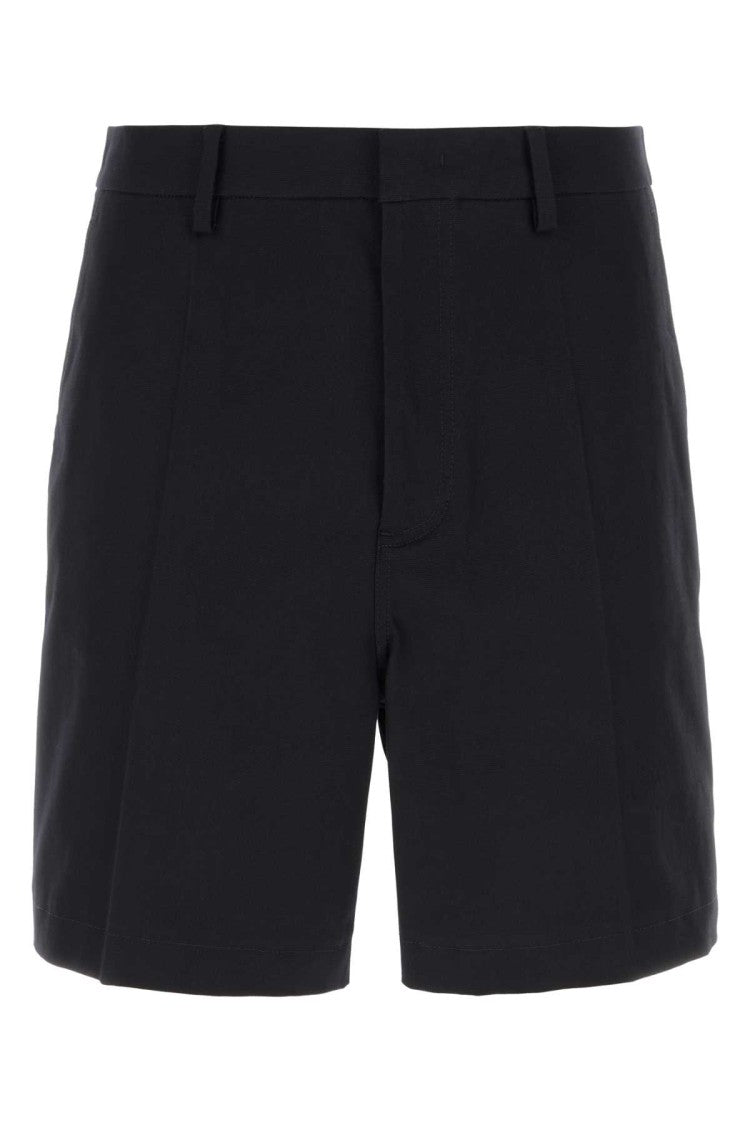 Valentino Garavani Midnight Blue Stretch Cotton Bermuda Shorts