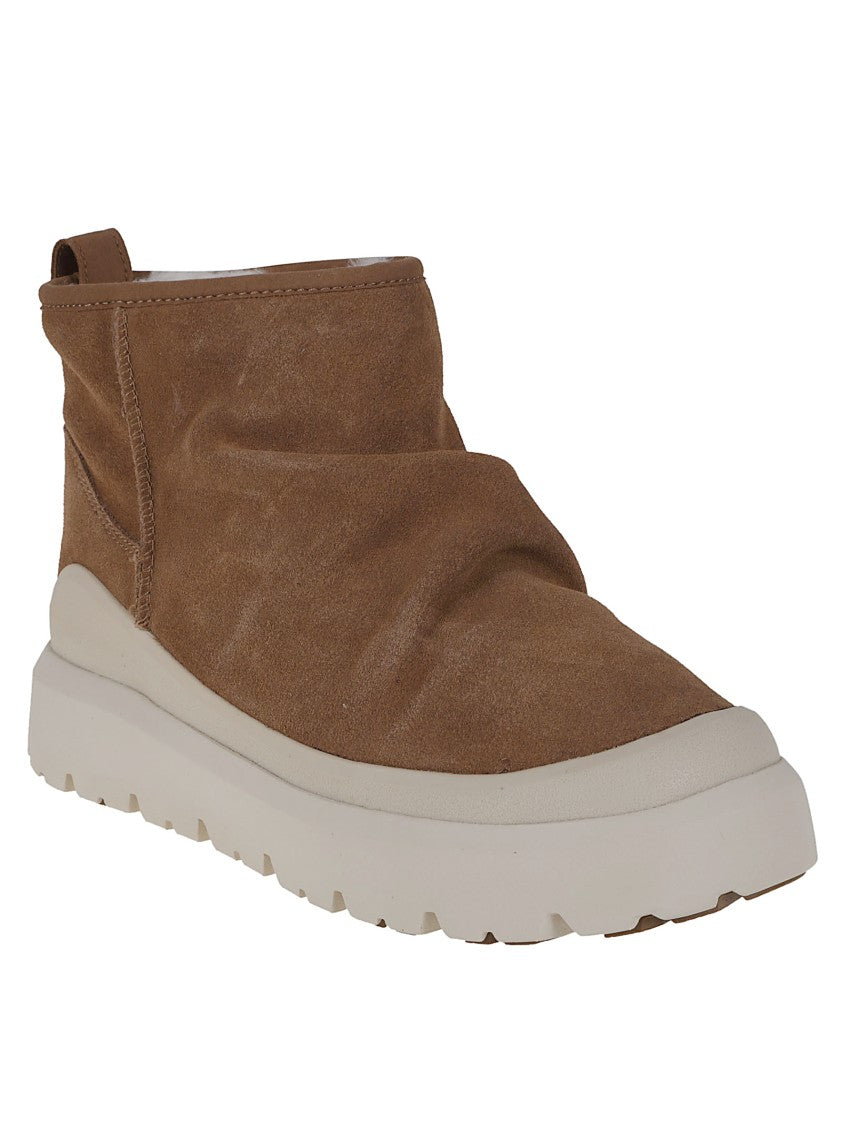 Ugg Brown Suede Relaxed-Fit Utility Mini Boots