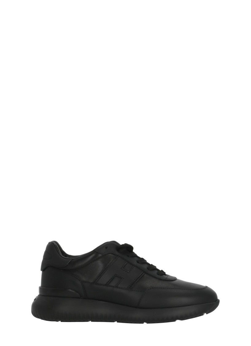Hogan Black H709 Embossed H Sneakers