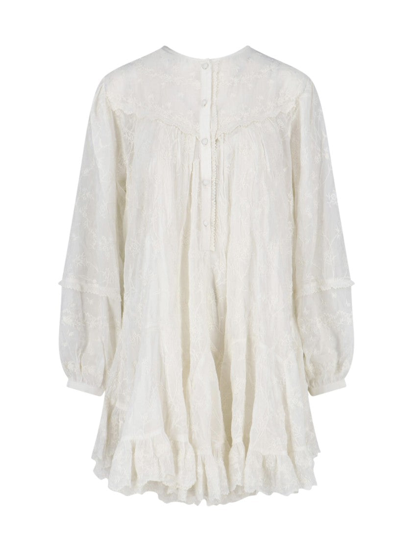 Isabel Marant Clean Silhouette White Dress