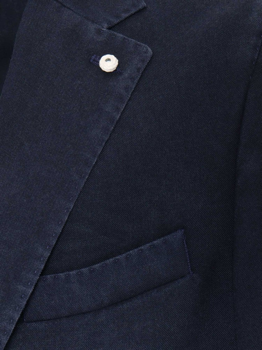 Brando-Lubiam Tailored Virgin Wool Jacket With Notched Lapel
