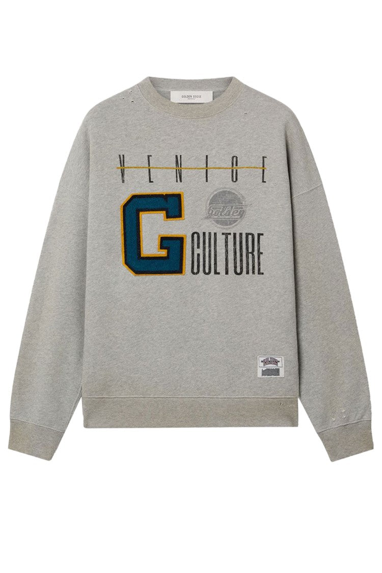 Golden Goose Grey Cotton Crewneck Sweatshirt