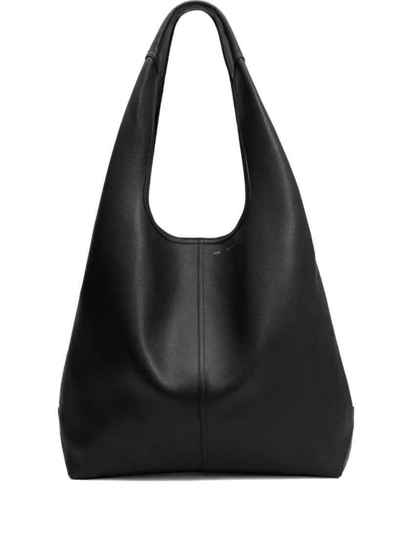 Ami Paris Soft-Structured Black Bag