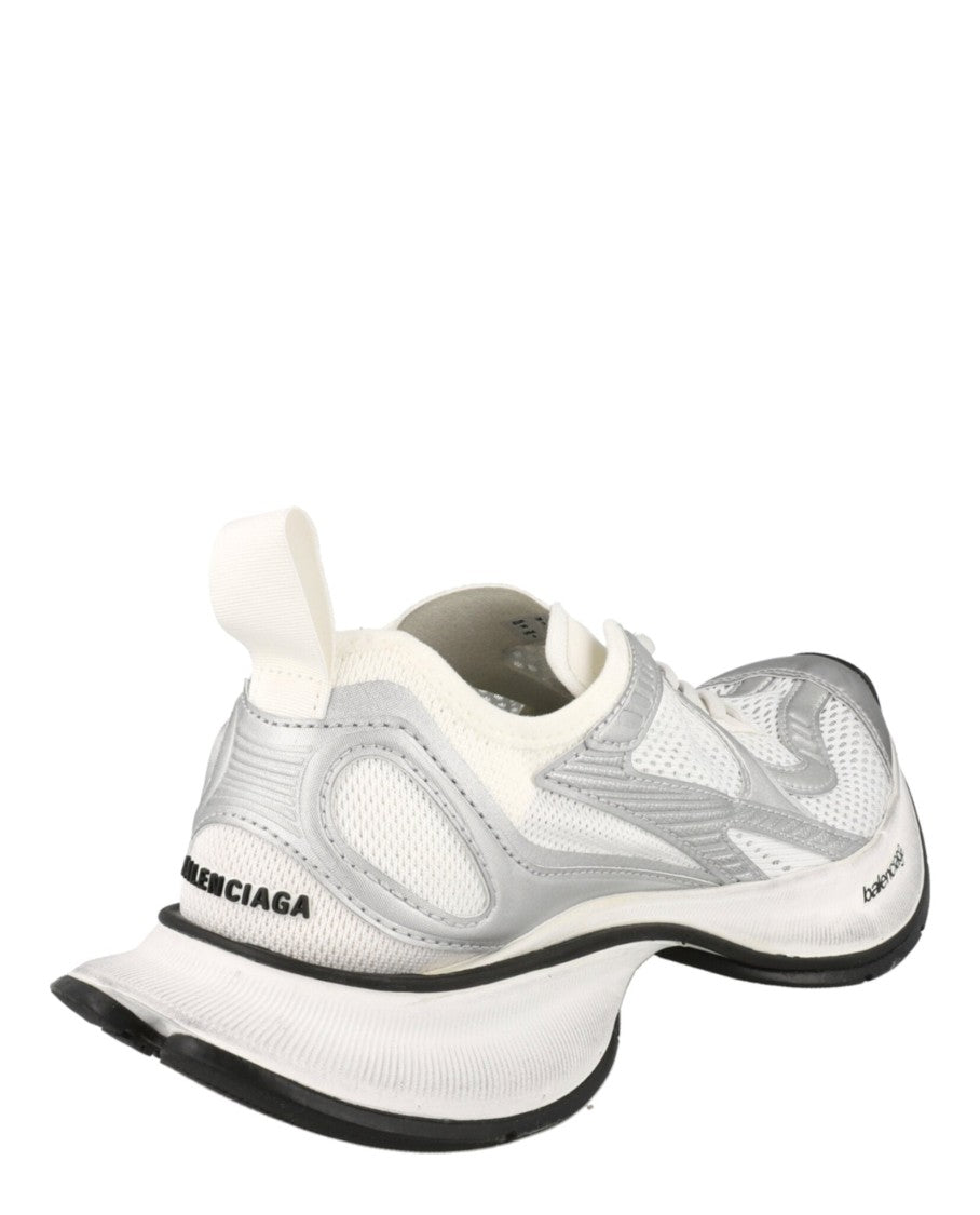 Balenciaga Contemporary Low-Top Sneakers With Mesh Accents And Signature Detailing