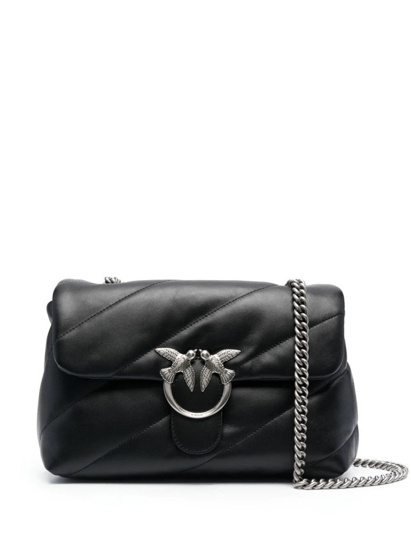 Pinko Love Puff Classic Quilted Black Shoulder Bag