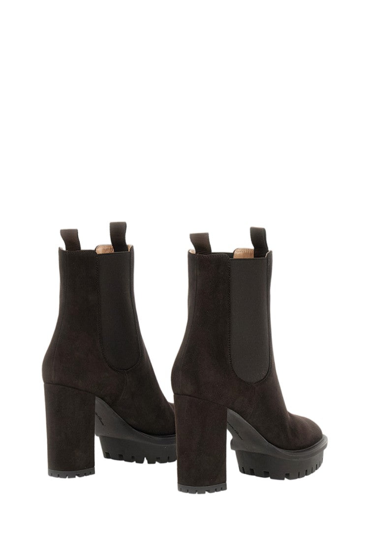 Gianvito Rossi Moka Barry Suede Chelsea Boots