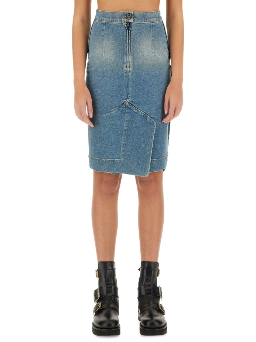 Vivienne Westwood Denim Midi Skirt