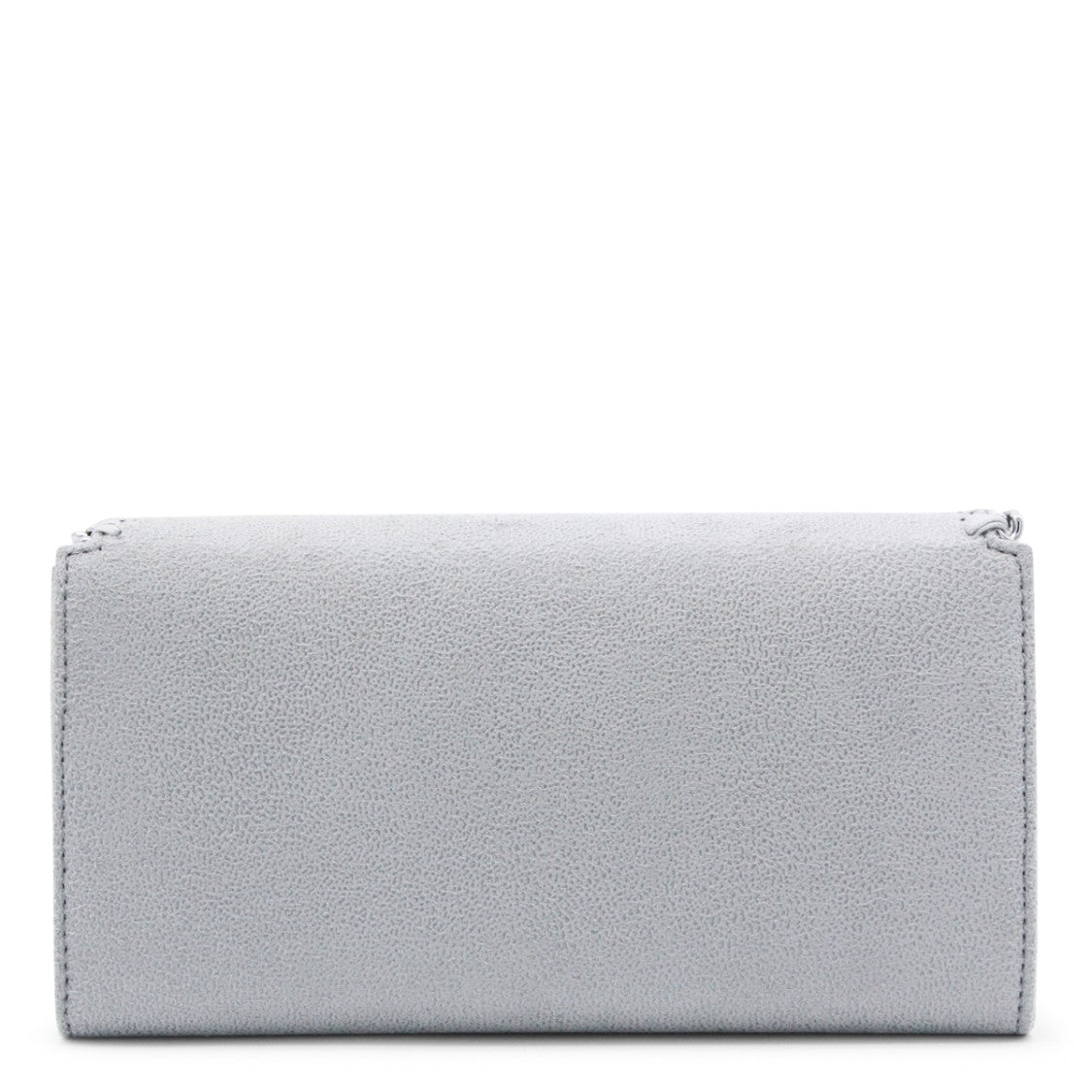 Stella Mccartney Light Grey Faux Leather Continental Wallet Crossbody Bag