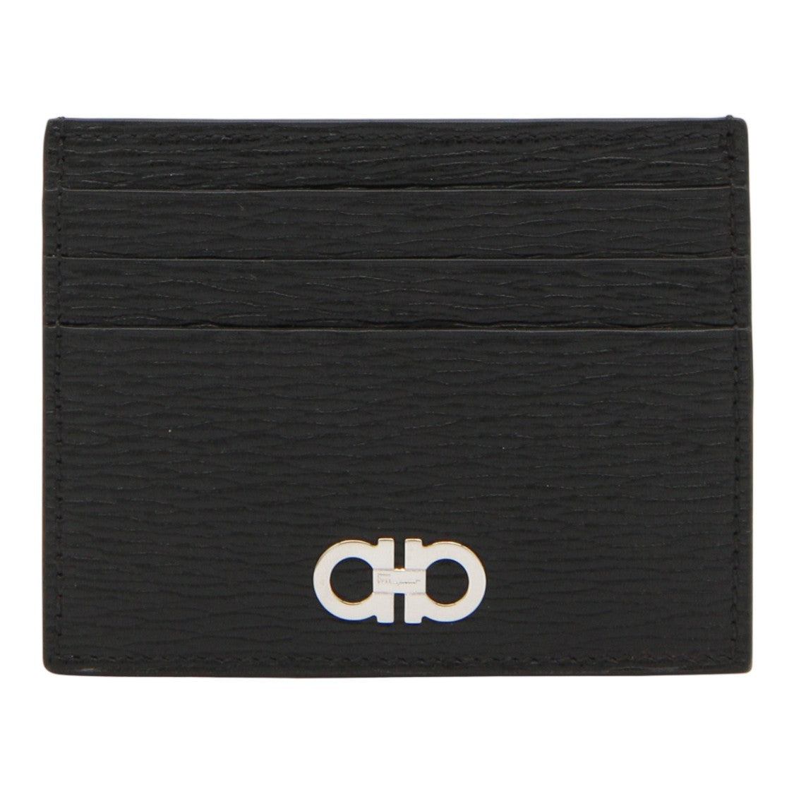 Ferragamo Textured Cardholder Wallet With Contrasting Interior
