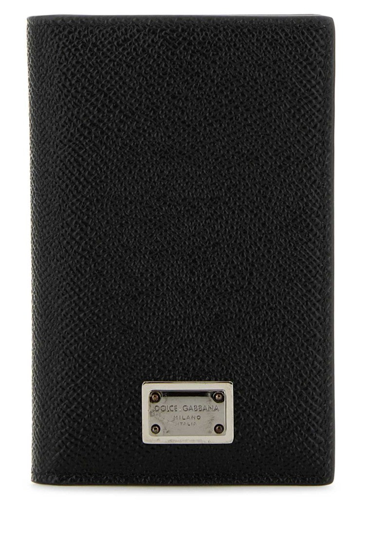 Dolce & Gabbana Black Leather Card Holder