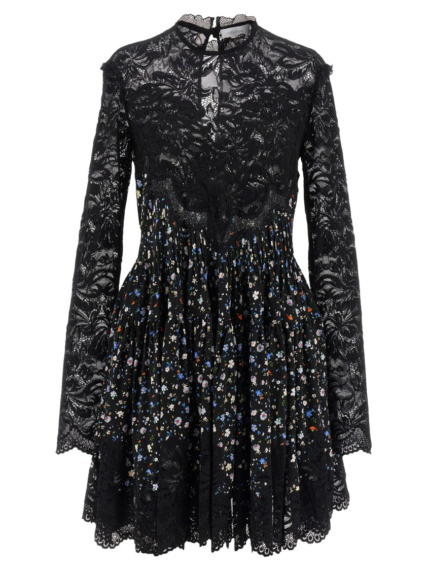 Paco Rabanne Mini Floral Lace Dress