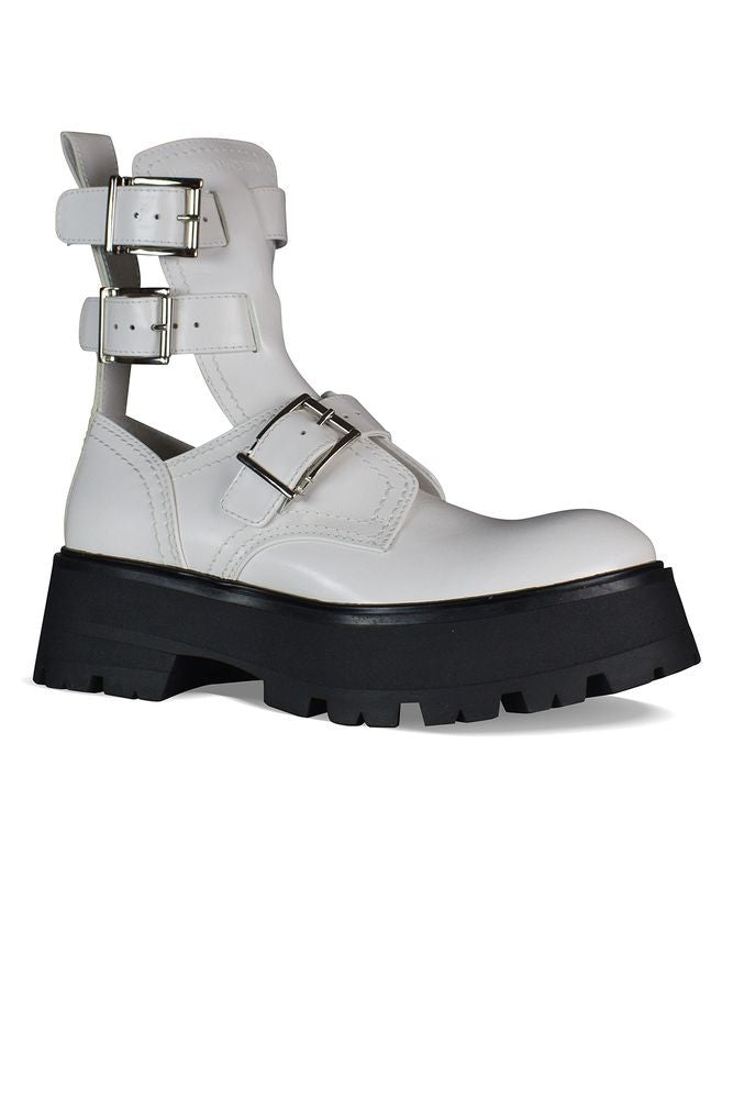 Alexander Mcqueen Rave Buckle Boots