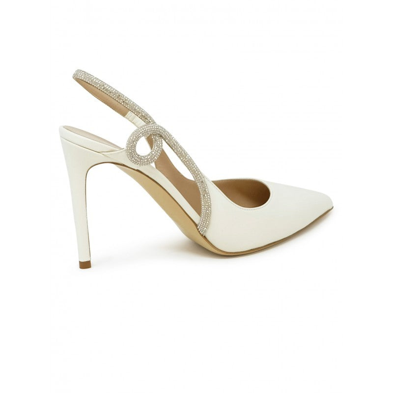 Ninalilou Cream Leather Pumps