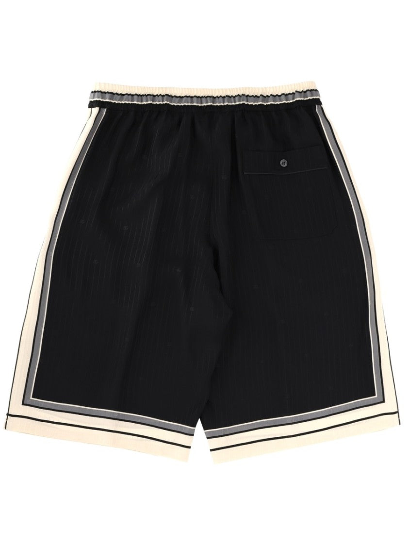 Dolce & Gabbana Vanity Silk Striped Shorts