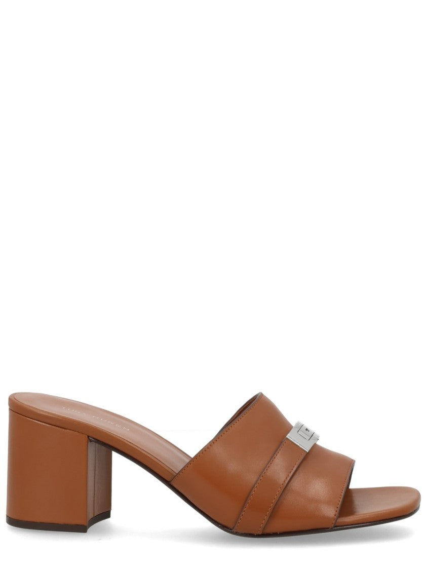 Tory Burch Leelee Bovine Leather Block Mules