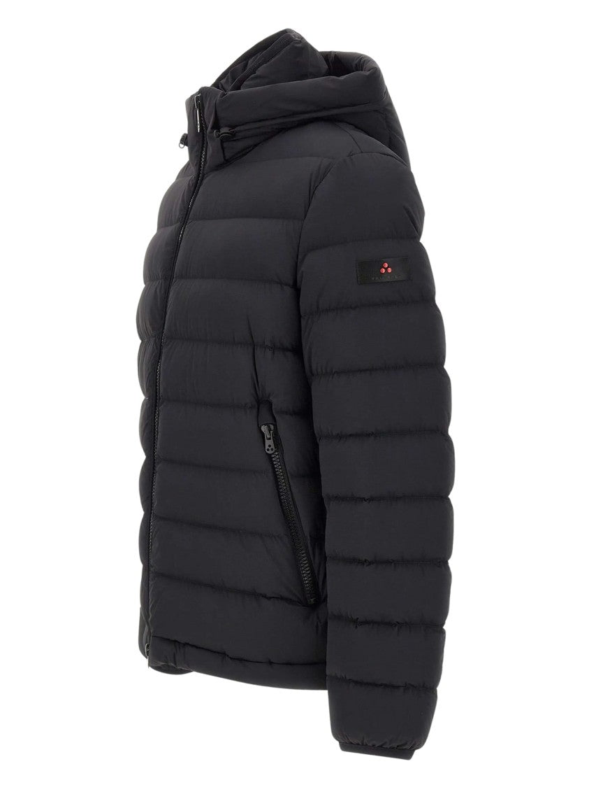 Peuterey Quilted Down Jacket With Hood And Zippered Pockets