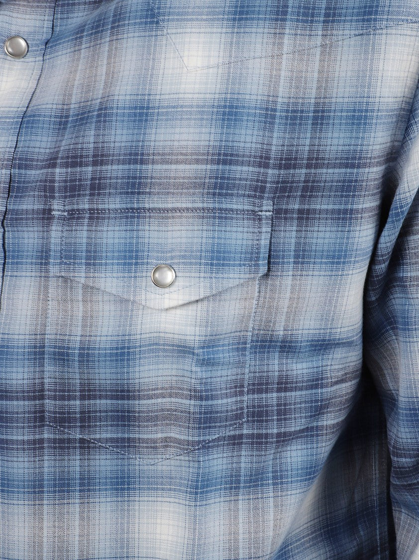 Tom Ford Classic Plaid Shirt With Structured Collar