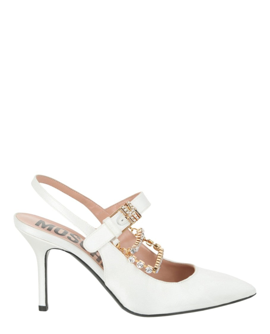 Moschino Rhinestone-Embellished Pumps