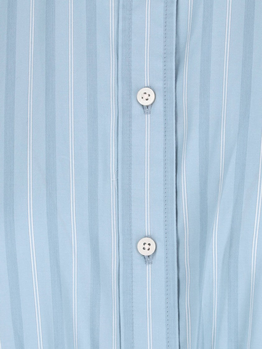 Polo Ralph Lauren Blue Tiered Sleeveless Striped Dress