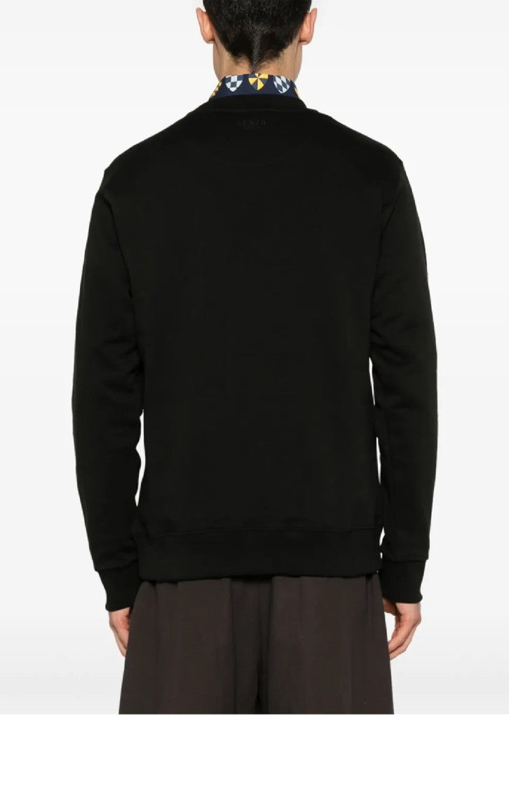 Kenzo Floral Emblem Black Sweatshirt