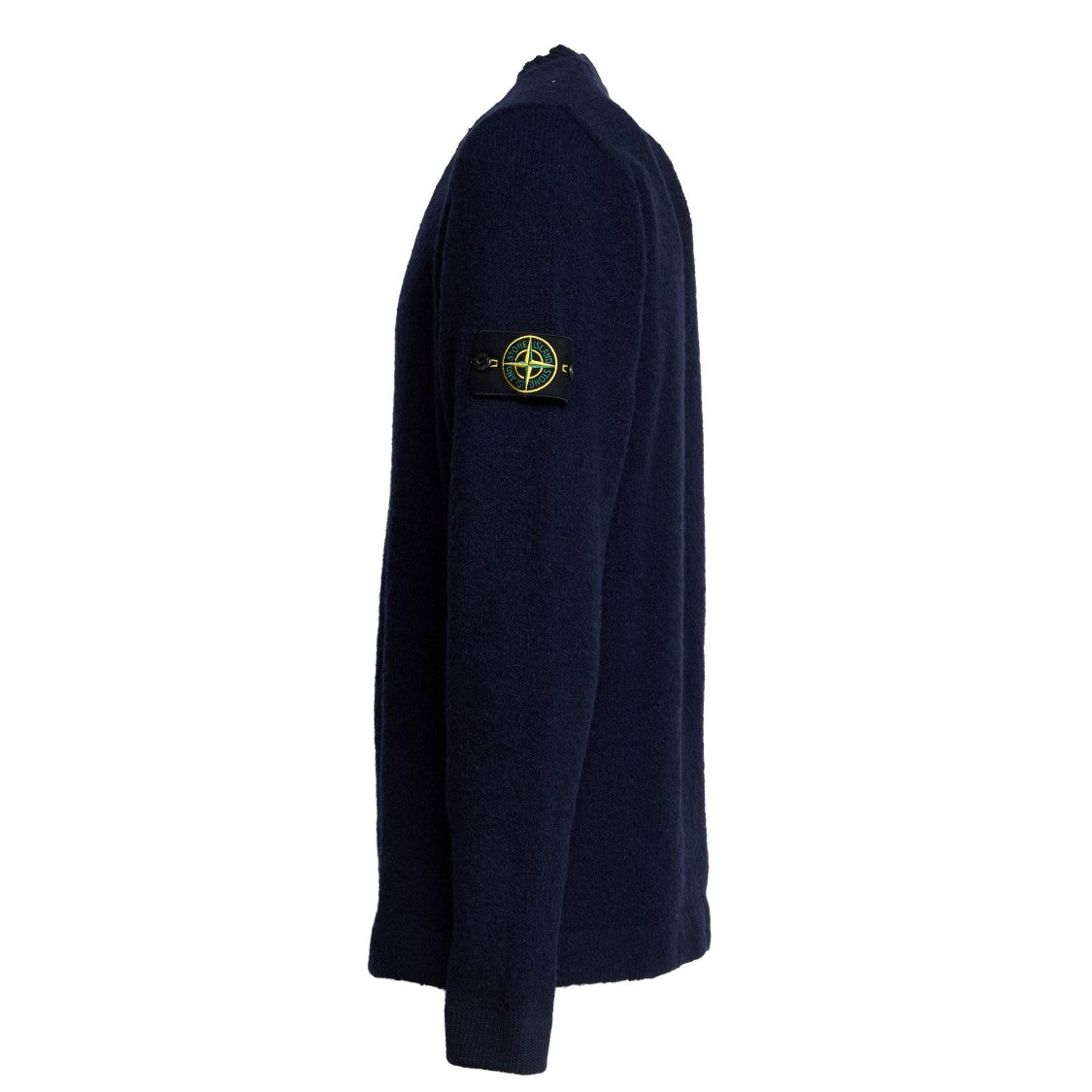 Stone Island Ribbed Neckline Subtle Side Detail Sweater