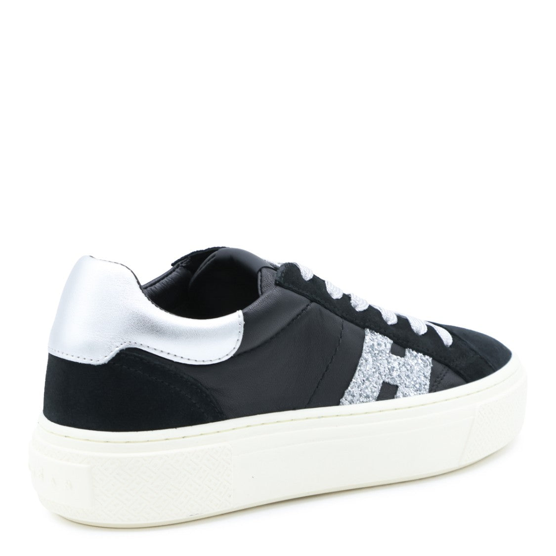 Hogan Chunky Sole Sneakers With Silver Accents