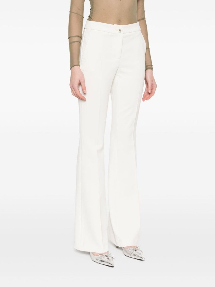 Blugirl Wide Leg Trousers With Button And Zip Fastening