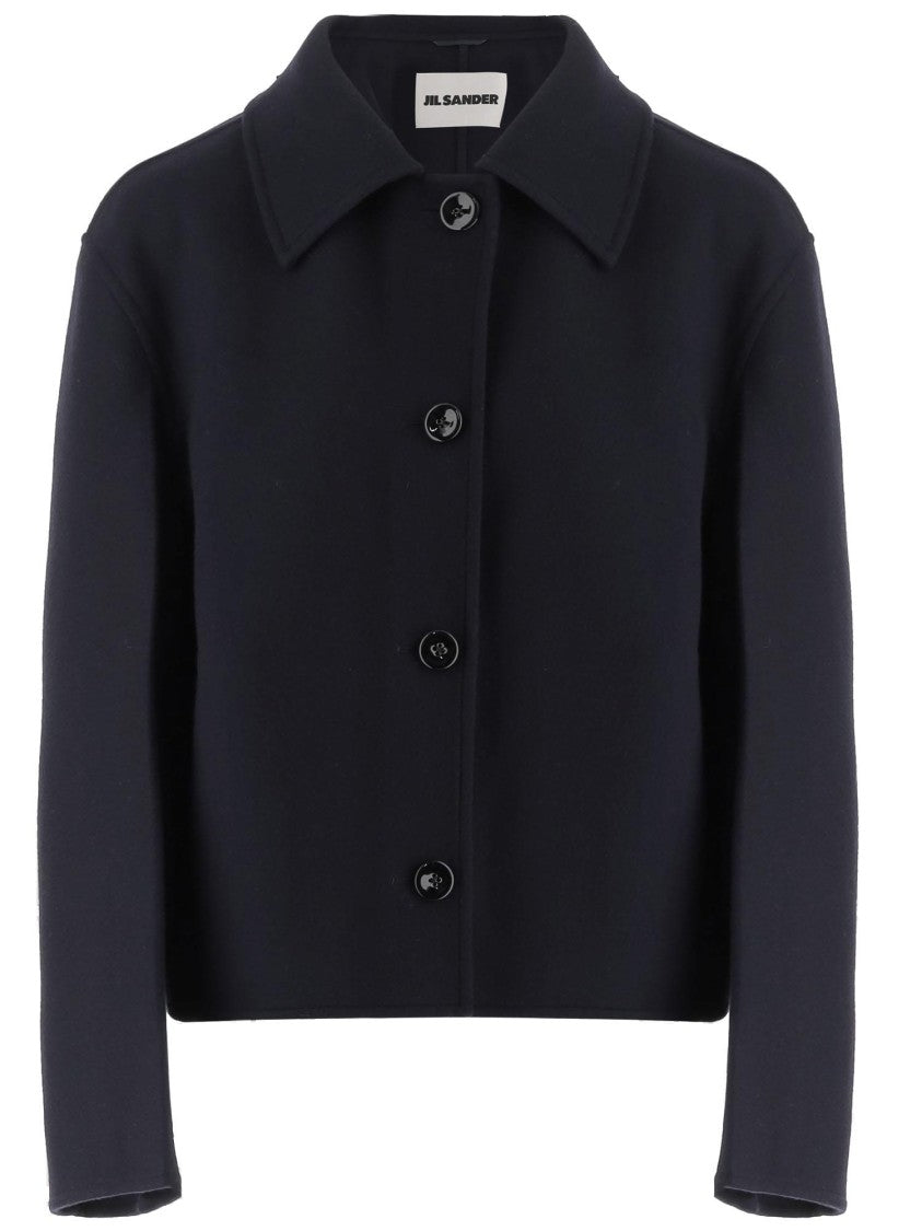 Jil Sander Zip Closure Wool Jacket